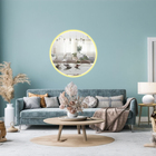 Kit 2 Espelho Redondo Com Led 80x80 Cm Quente