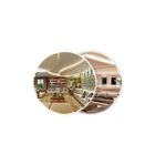 Kit 2 Espelho Redondo Com Led Sem Fio 40x40 Lapidado Frio