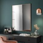 Kit 2 Espelhos Decorativos Retangular Liss 90x60cm Moldura Em