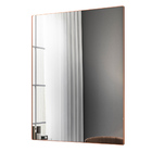 Kit 2 Espelhos Decorativos Retangular Liss 90x60cm Moldura Em