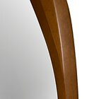 Kit 2 Espelhos Orgânicos Moldura Amadeirada Mdf Specchio Cina