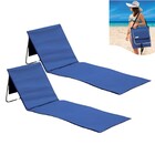 Kit 2 Espreguiçadeira Dobrável De Praia Piscina Com Alça Bols