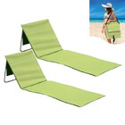 Kit 2 Espreguiçadeira Dobrável De Praia Piscina Com Alça Bols