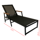 Kit 2 Espreguiçadeira Em Alumínio E Tela Sling Modelo Zurick