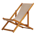 Kit 2 Espreguiçadeira Preguiçosa Dobrável Mel Sb-bege