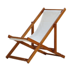 Kit 2 Espreguiçadeira Preguiçosa Dobrável Mel Sb-branco