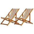 Kit 2 Espreguiçadeira Preguiçosa Dobrável Mel Sb-list Marrom