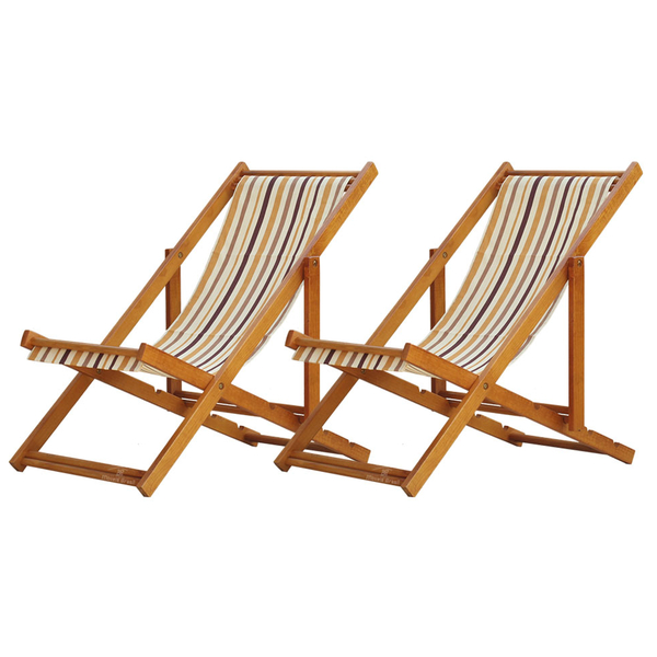 Kit 2 Espreguiçadeira Preguiçosa Dobrável Mel Sb-list Marrom