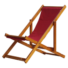 Kit 2 Espreguiçadeira Preguiçosa Dobrável Mel Sb-vermelho