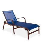 Kit 2 Espreguiçadeiras De Alumínio Em Tela Sling + 1 Mesinha