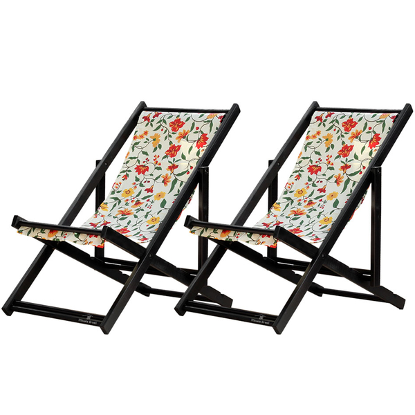 Kit 2 Espreguiçadeiras Dobrável Black Sb-floral
