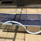 Kit 2 Espreguiçadeiras Em Alumínio E Tela Sling P/ Piscina -