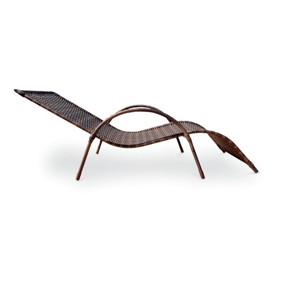 Kit 2 Espreguiçadeiras Junco Marrom Piscina E Praia Premium