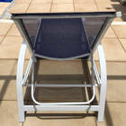 Kit 2 Espreguiçadeiras Maré Ondulada Alumínio Com Tela Sling