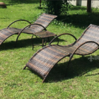 Kit 2 Espreguiçadeiras Piscina Fibra Sintética Copacabana Arg