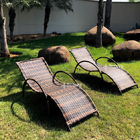Kit 2 Espreguiçadeiras Piscina Fibra Sintética Copacabana Arg