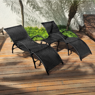 Kit 2 Espreguiçadeiras Piscina Fibra Sintética Copacabana Pre