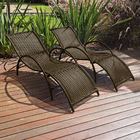 Kit 2 Espreguiçadeiras Piscina Fibra Sintética Copacabana Tab