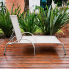 Kit 2 Espreguiçadeiras Piscina Reclinável Alumínio Julia Bran