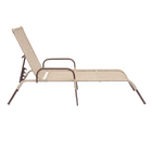 Kit 2 Espreguiçadeiras Piscina Reclinável Fibra Sintética Alu