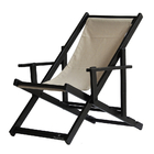 Kit 2 Espreguiçadeiras Preguiçosa Dobrável Envernizada Black