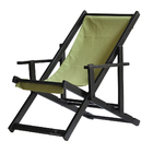 Kit 2 Espreguiçadeiras Preguiçosa Dobrável Envernizada Black