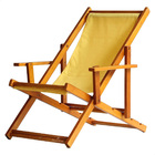 Kit 2 Espreguiçadeiras Preguiçosa Dobrável Envernizada Mel Em