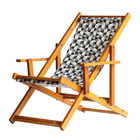 Kit 2 Espreguiçadeiras Preguiçosa Dobrável Envernizada Mel Em