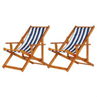 Kit 2 Espreguiçadeiras Preguiçosa Dobrável Envernizada Mel Em