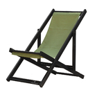 Kit 2 Espreguiçadeiras Preguiçosa Dobrável Sem Braço Black Em