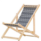 Kit 2 Espreguiçadeiras Preguiçosa Dobrável Sem Braço Madeira