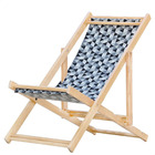 Kit 2 Espreguiçadeiras Preguiçosa Dobrável Sem Braço Madeira