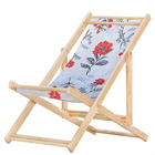 Kit 2 Espreguiçadeiras Preguiçosa Dobrável Sem Braço Madeira