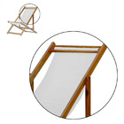 Kit 2 Espreguiçadeiras Preguiçosa Dobrável Sem Braço Mel Em M