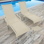 Kit 2 Espreguiçadeiras Reguláveis Madrid P/ Piscina E Jardim
