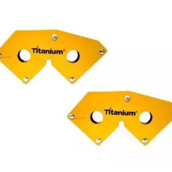 Kit - 2 Esquadro Magnético Multi Ângulo Para Solda 18kg - Tit