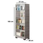 Kit 2 Estante Para Livros Giovana Natural 4 Prateleira