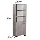 Kit 2 Estante Para Livros Mesa Escrivaninha Giovana Natural C