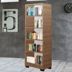 Kit 2 Estante Para Livros Onix Mel 4 Prateleira