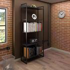 Kit 2 Estantes 5 Prateleiras Office Industrial - Pr Móveis