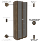 Kit 2 Estantes Escritório 2 Portas De Vidro 4 Prateleiras Can