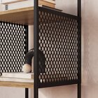 Kit 2 Estantes Industrial Telada Preto / Mel