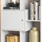 Kit 2 Estantes Livreiro 2 Portas Pierre Branco