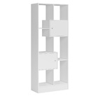 Kit 2 Estantes Livreiro 2 Portas Pierre Branco