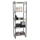 Kit 2 Estantes Livreiro 60cm 5 Prateleiras Snow