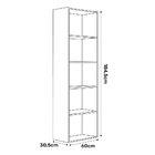 Kit 2 Estantes Livreiro Organizador Multiuso Luiza 5 Nichos B