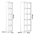 Kit 2 Estantes Livreiro Organizador Multiuso Workspace 5 Nich