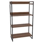 Kit 2 Estantes Livreiro Prisma Estilo Industrial 80cm 4 Prate