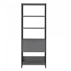 Kit 2 Estantes Multiuso Alta 4 Prateleiras 1 Porta 166cmx126c