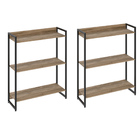 Kit 2 Estantes Multiuso Escritório Industrial 3 Prateleiras A